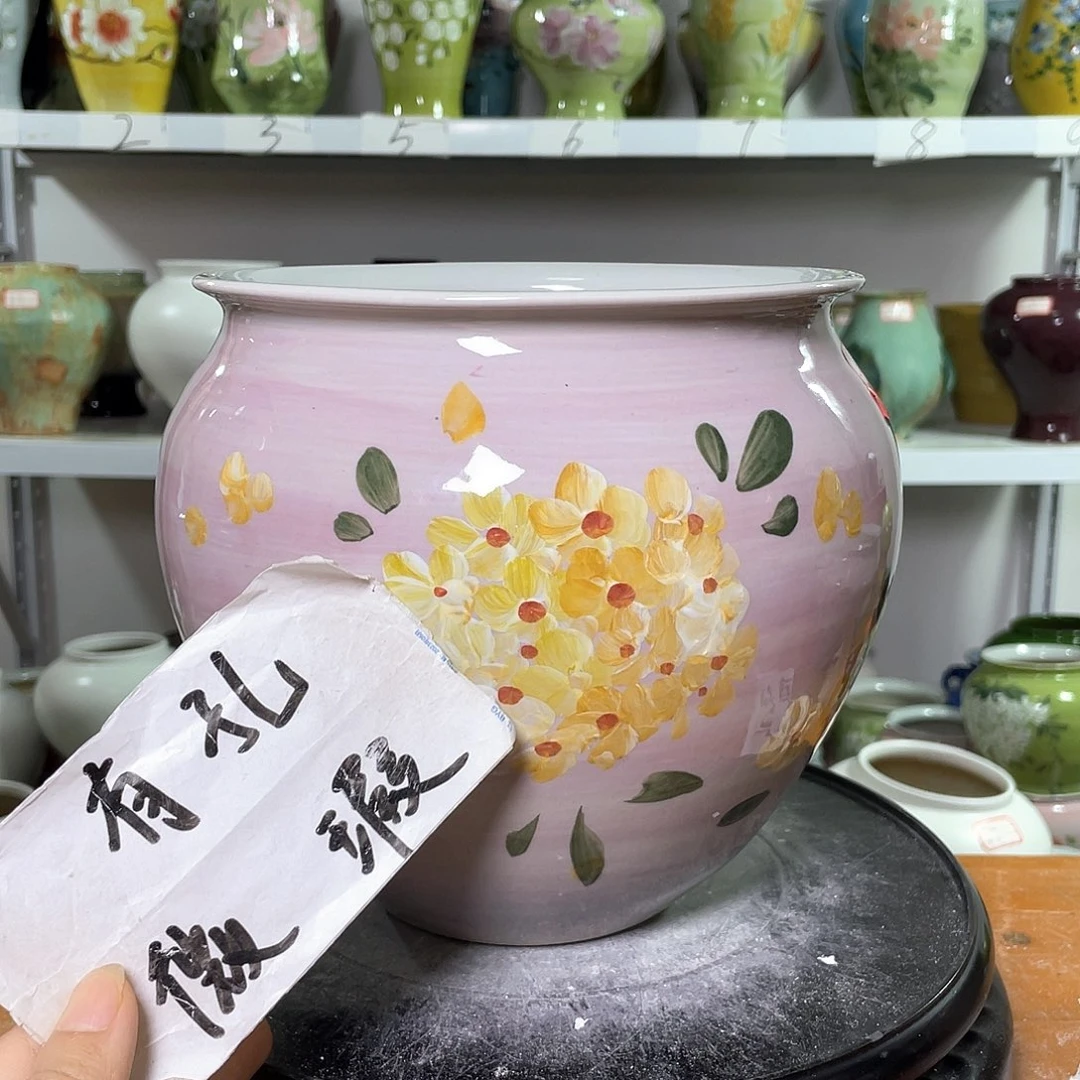 景德镇陶瓷花盆花器微瑕369