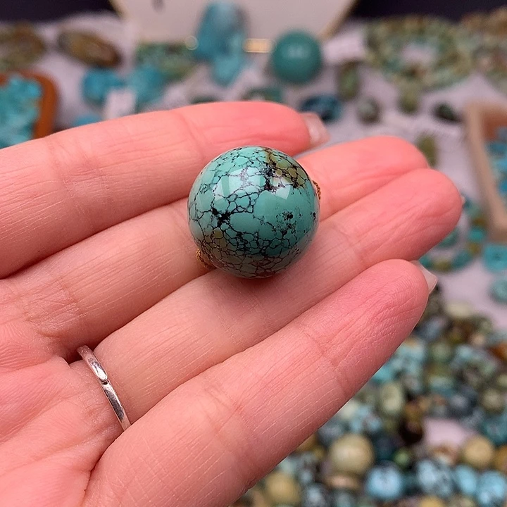 绿松石未镶嵌扣子