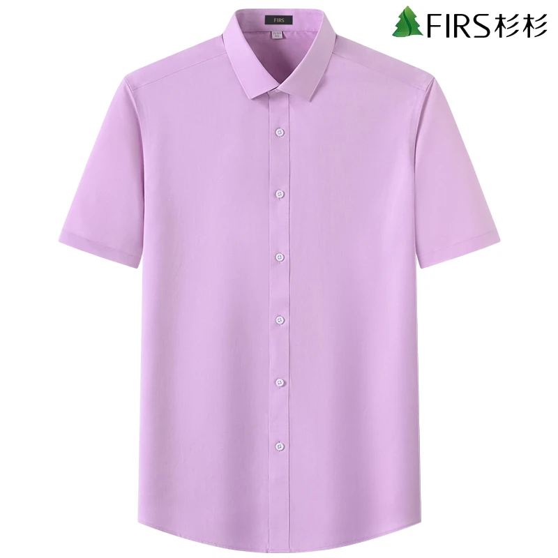 杉杉时尚潮流韩版夏季男士短袖衬衫轻奢高级感商务休闲易打理衬衣