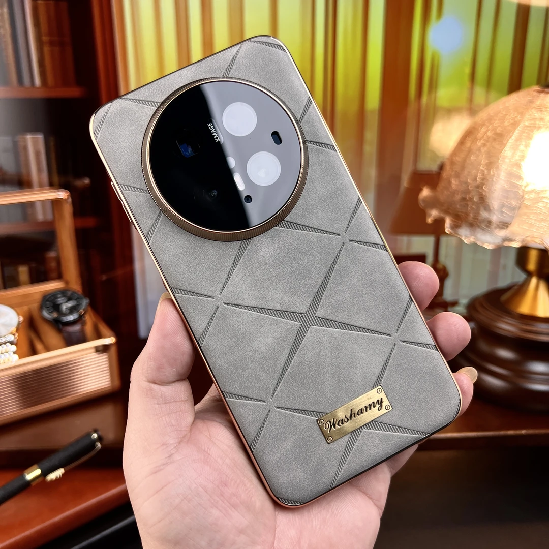 鸿锦富适用于华为Mate70pro手机壳羊巴皮mate70防摔壳男镜头全包