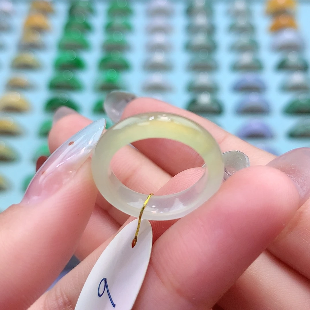 未镶嵌戒指翡翠9圈