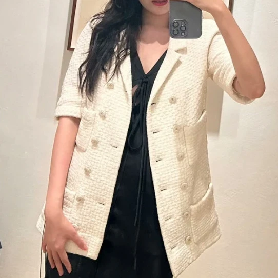 99新 Chanel/香奈儿 短袖外套/36码/Xsp34176