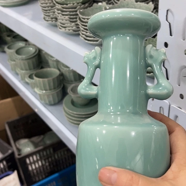 龙泉云间青瓷小米茶器