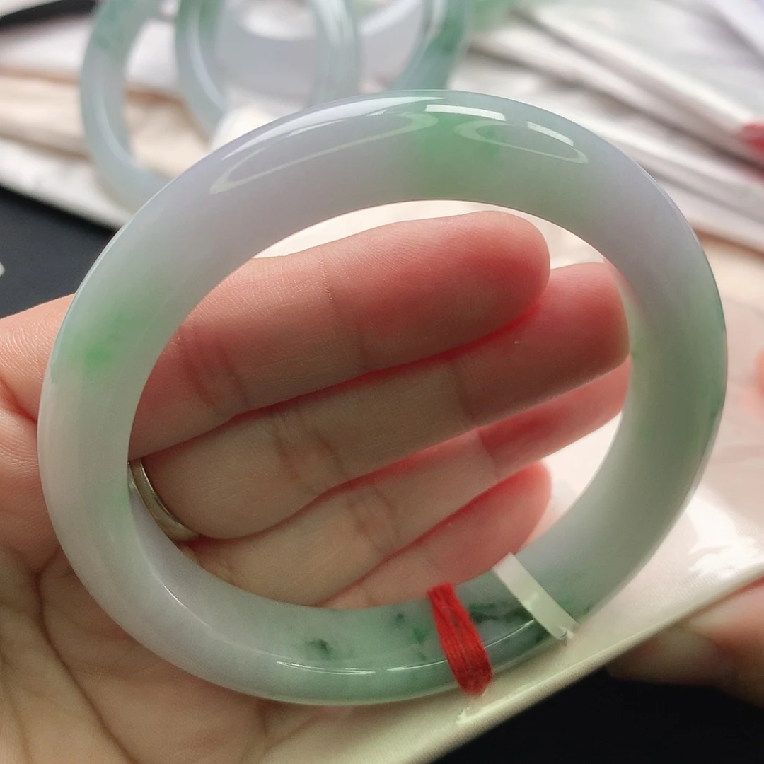 翡翠未镶嵌手镯缅甸57.58