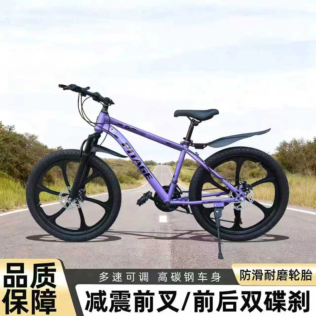 青少年自行车儿童山地车镁合金减震变速碟刹女男孩中大童单车