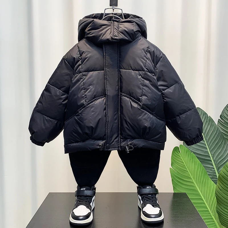 男童冬季加厚羽绒服25新款洋气儿童白鸭绒棉衣帅宝宝网红棉服外套