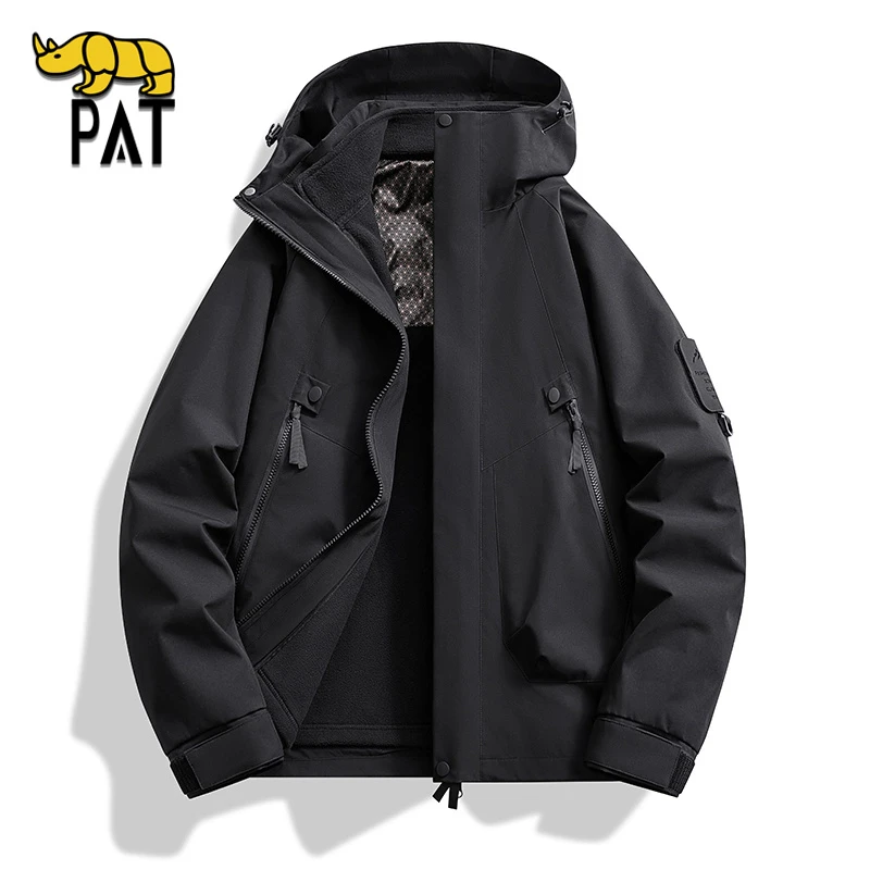 PAT平安犀牛官方连帽夹克外套男女同款2025春秋户外防风休闲上衣
