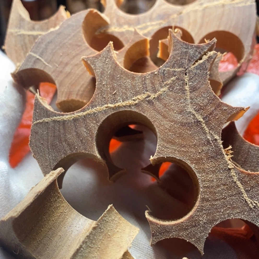 檀香木把件镜手串400克碎料