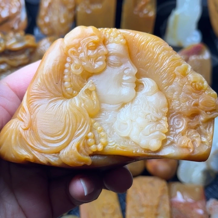 石英质玉（黄龙玉）未镶嵌手链