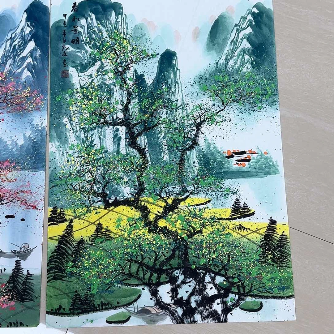 国画蝴*蓝泉立方等多个g