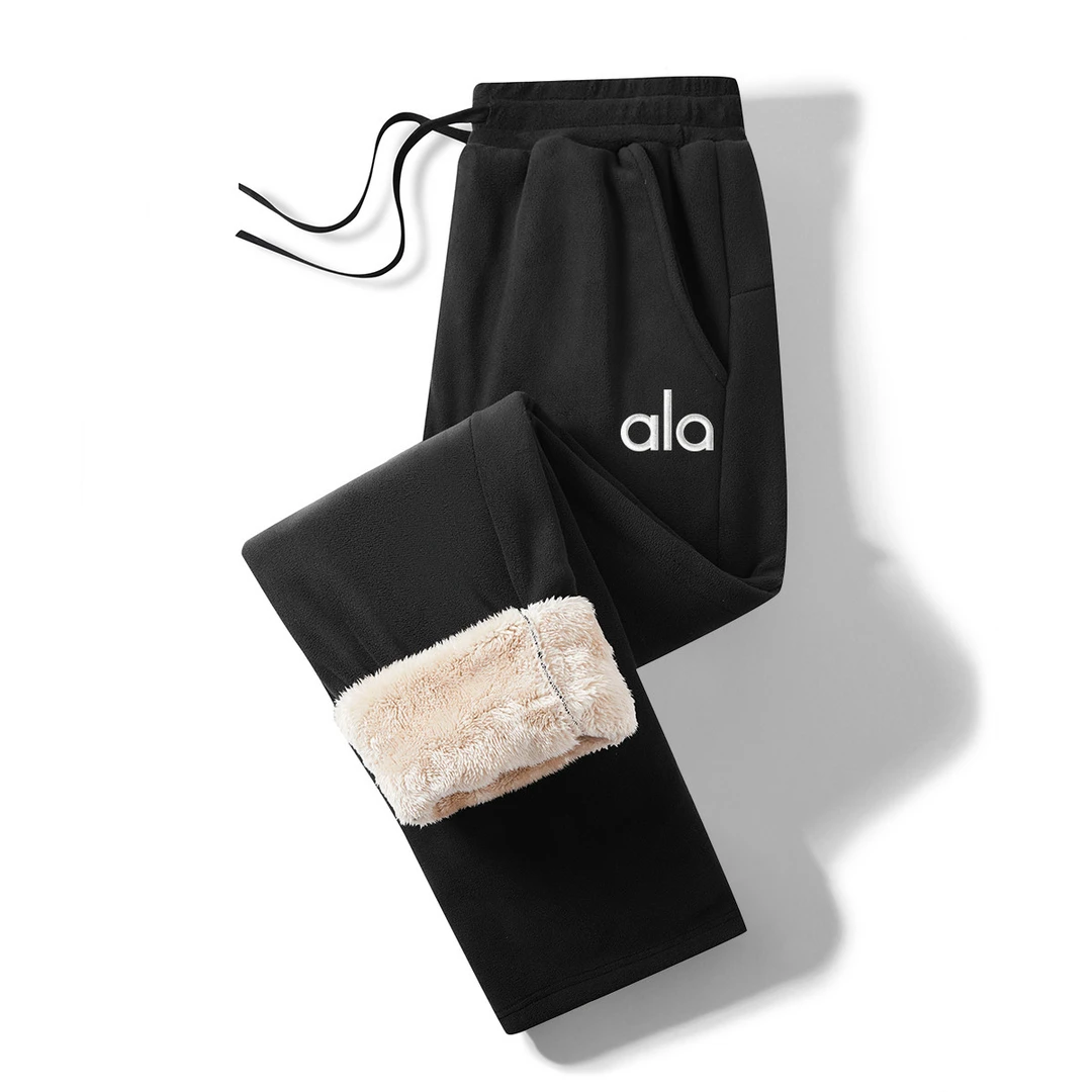 RSRDDY官方品质重磅加绒加厚抓绒奥粒绒运动宽松休闲时尚防风卫裤