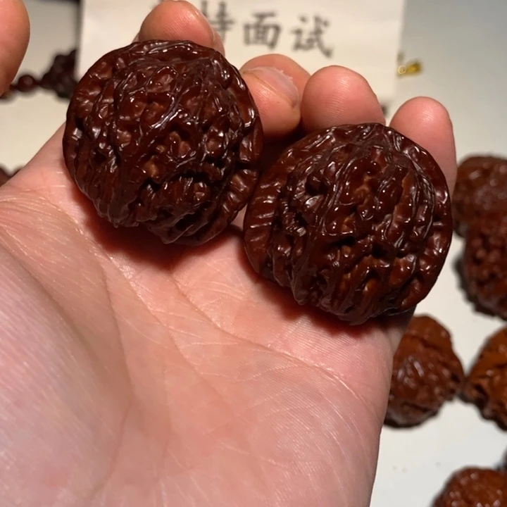 吊坠文玩核桃白狮子WCH#00#