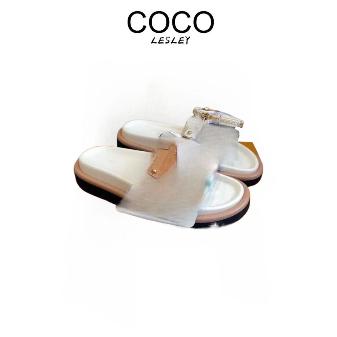 【COCO LESLEY 】2025夏季新款魔术贴外穿休闲拖鞋616