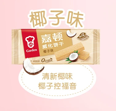 嘉顿威化饼干椰子味-200g