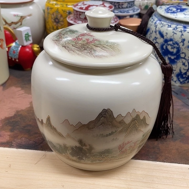 陶瓷罐茶叶罐储物罐密封罐