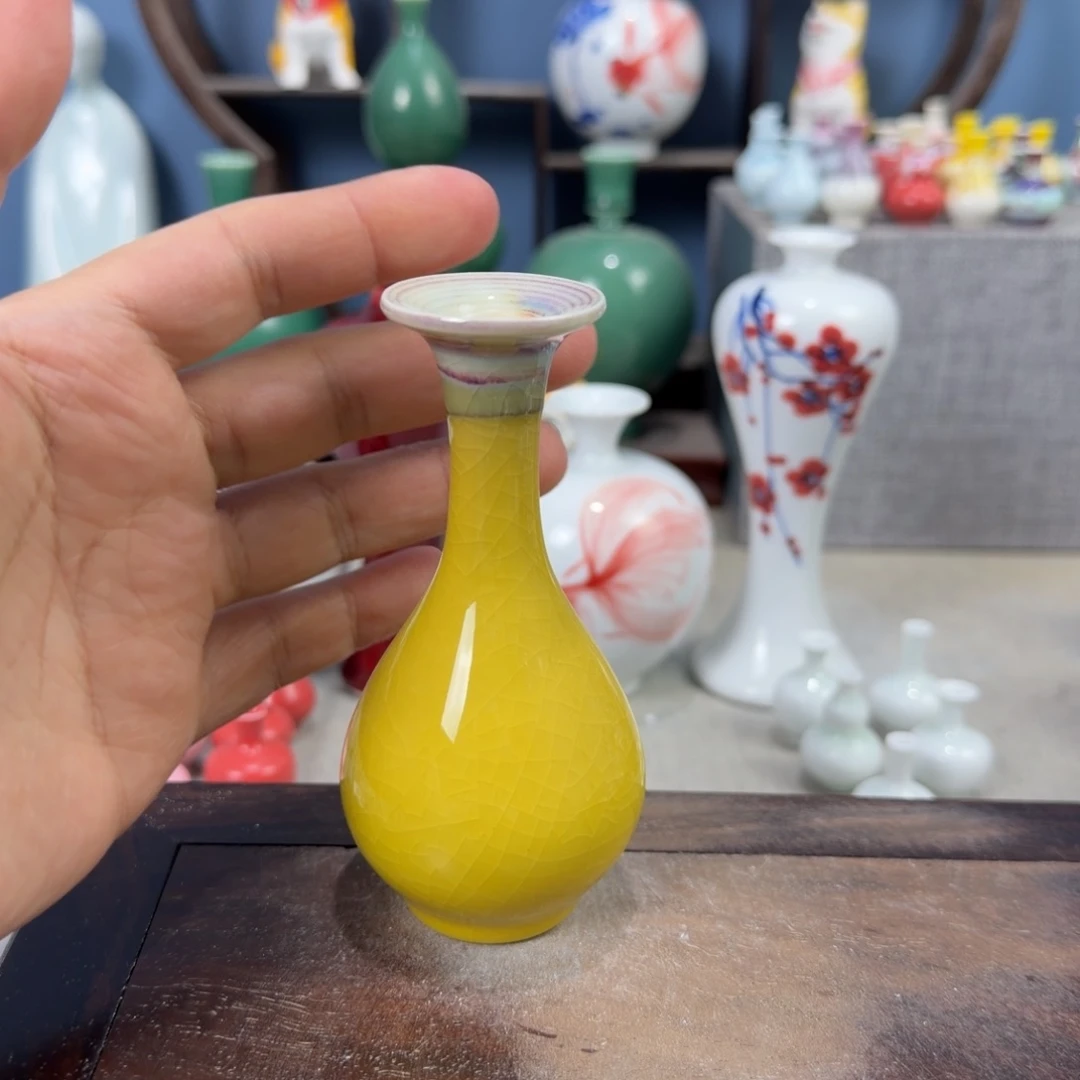 陶瓷手工小花器摆件