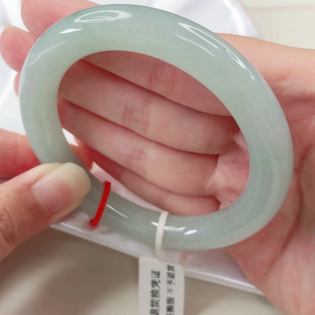 翡翠未镶嵌手镯57圈23515