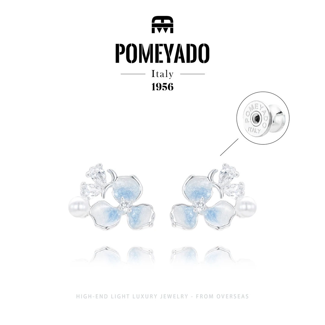 【晨露花语】Pomeyado设计师款花朵耳钉F3728