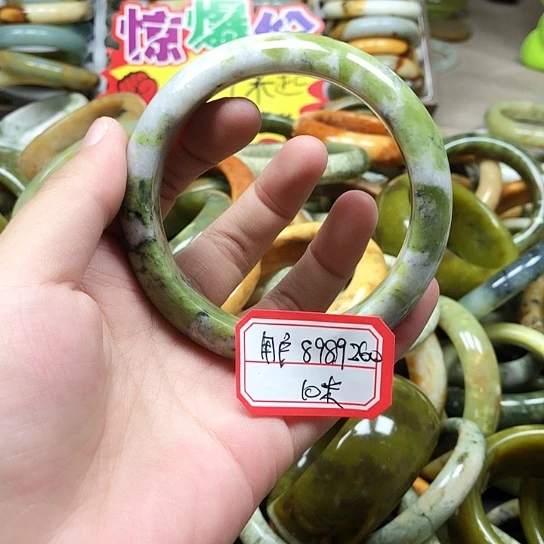 未镶嵌蛇纹石玉手镯用****6