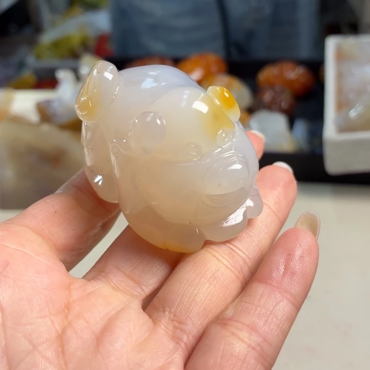 玛瑙/玉髓未镶嵌吊坠(不含链)