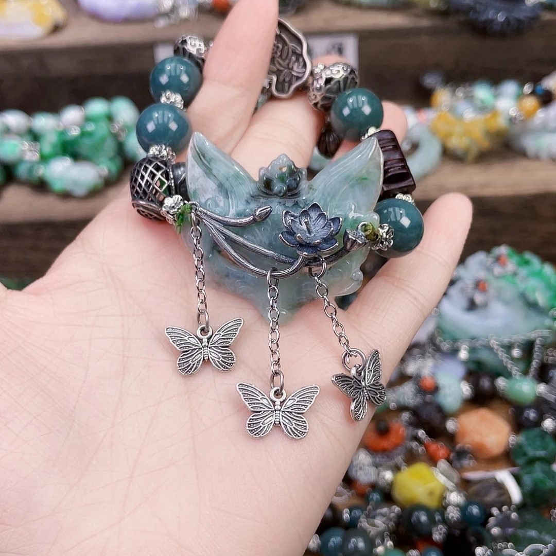 猫***6未镶嵌手链翡翠手链