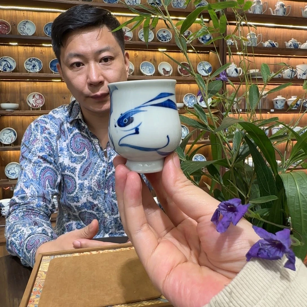 瓷片陶瓷作品 陶瓷手绘