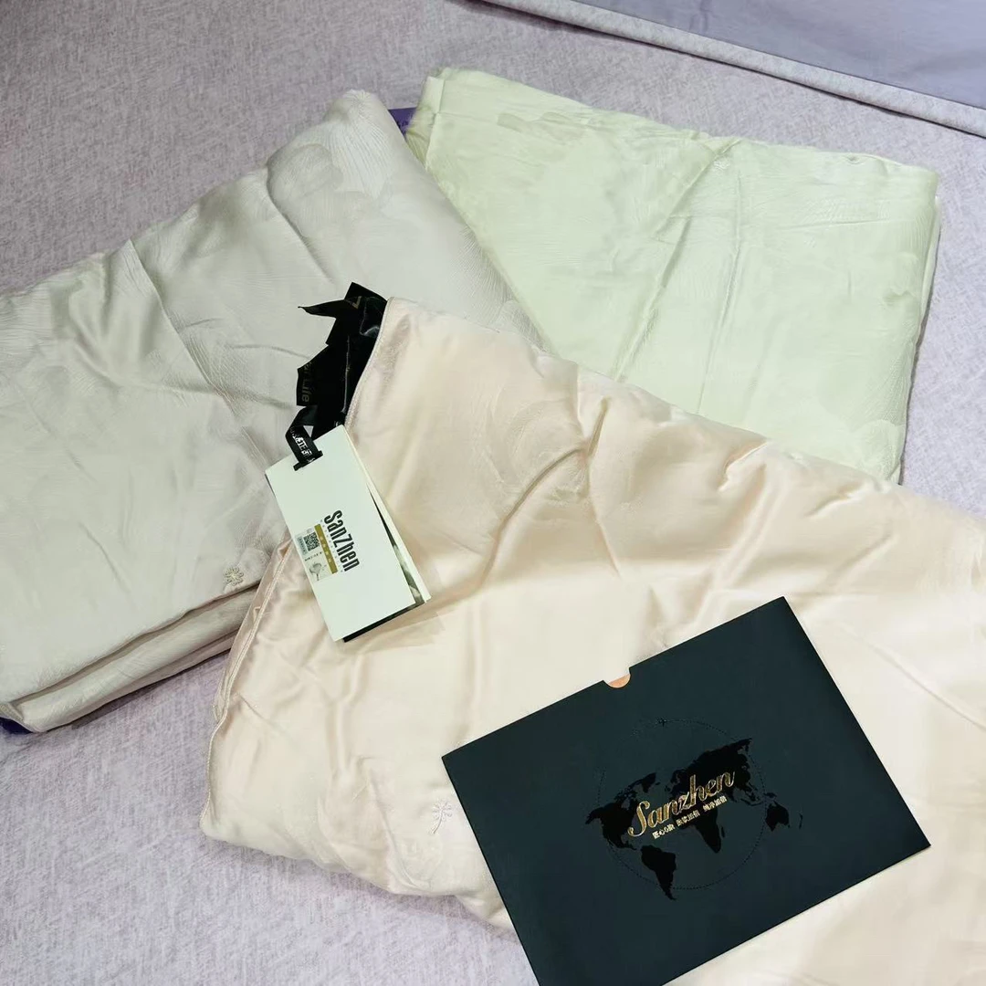 【梦寐春秋】春秋蚕丝被提花纯蚕丝春秋被