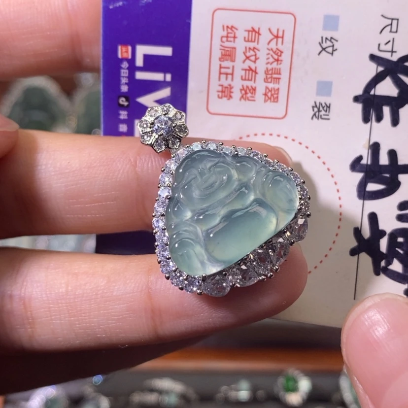 【闪购商品】翡翠未镶嵌颈饰天然