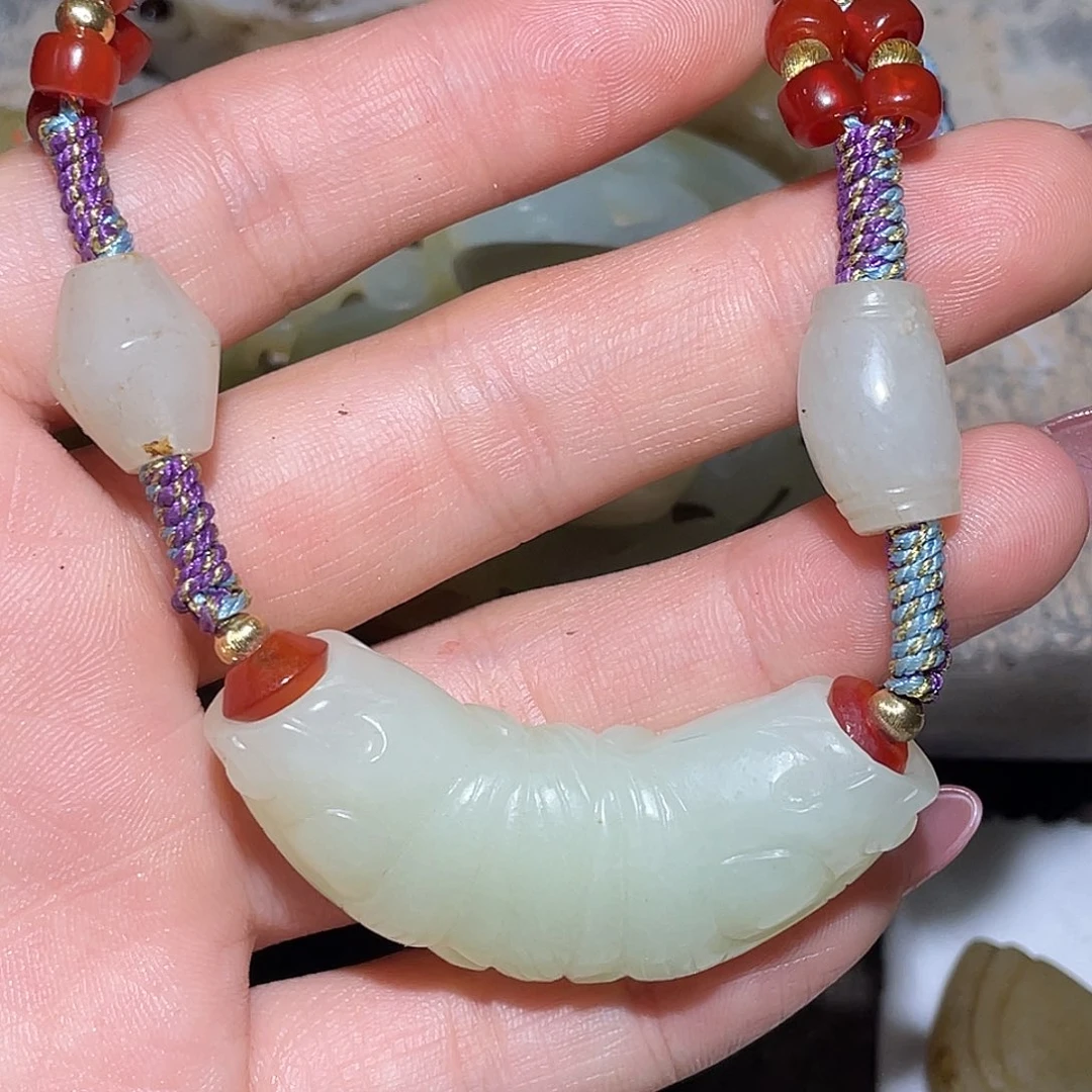 若***愚未镶嵌和田玉（糖玉）挂件