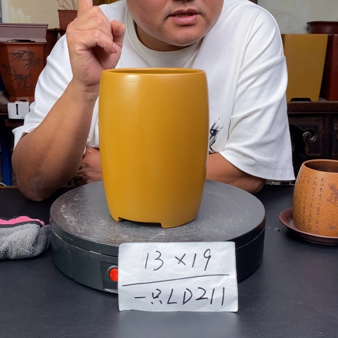 紫砂花盆货号一只LD211