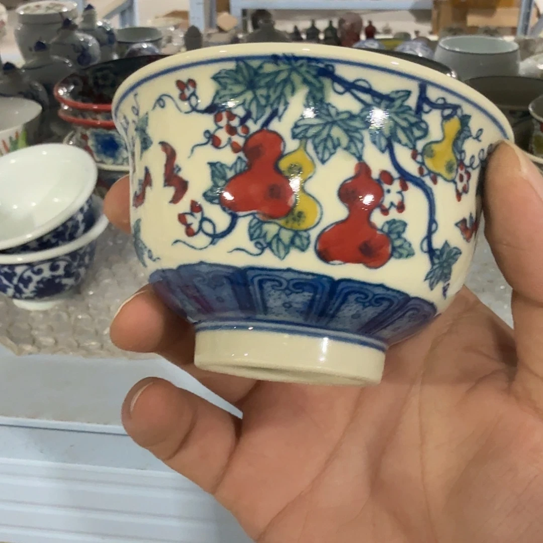 瓷片摆件手绘瓷器全部处理