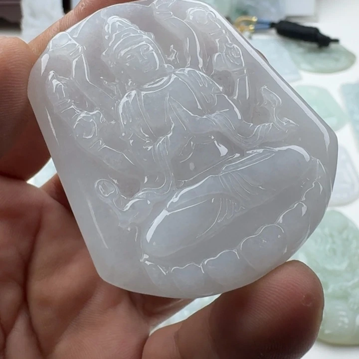 翡翠未镶嵌颈饰天然缅甸A货翡翠