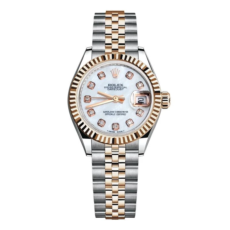 99新 Rolex/劳力士 女装日志型系列179171白钻盘腕表/WHP032286