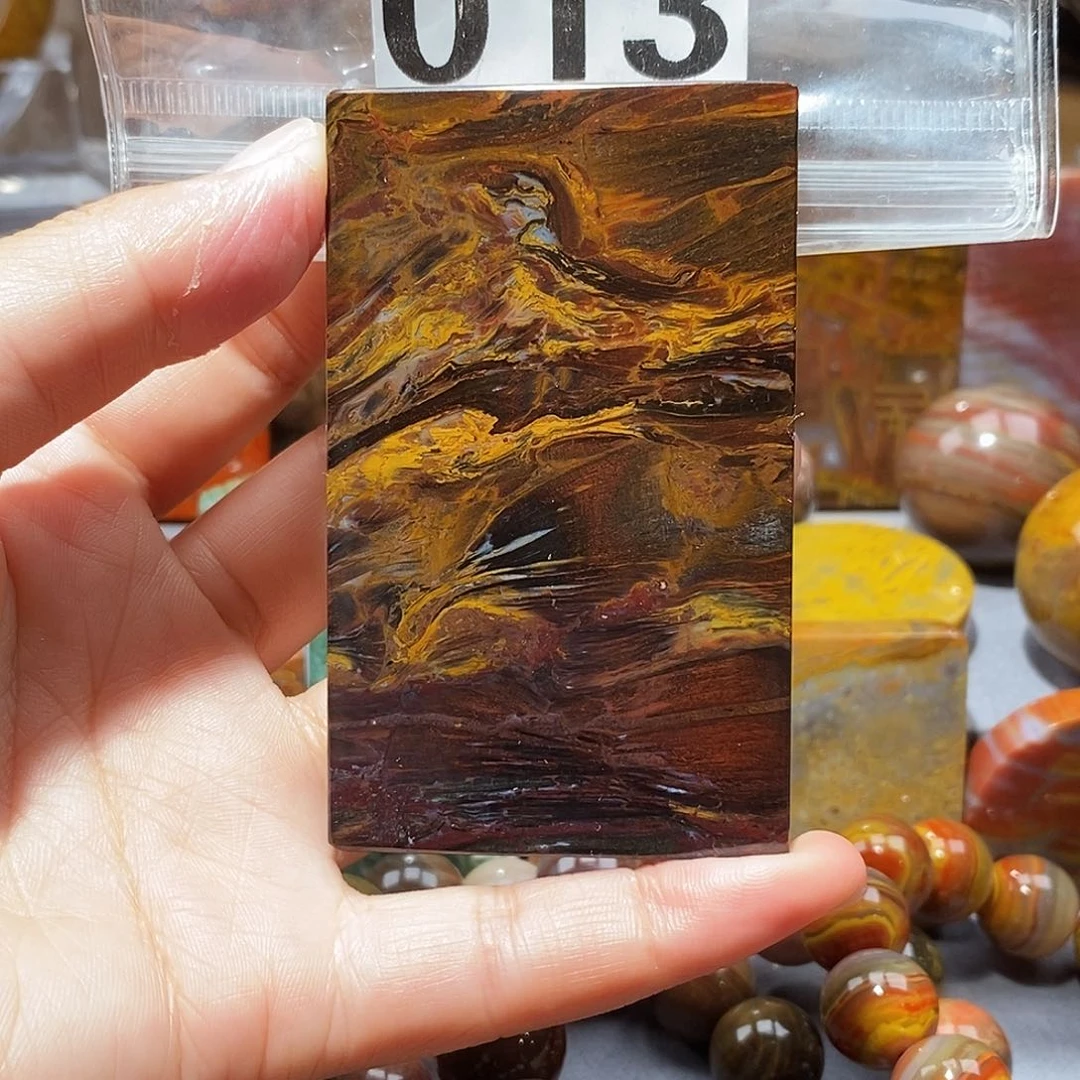 硅化玉天然北票硅化玉牌子未镶嵌