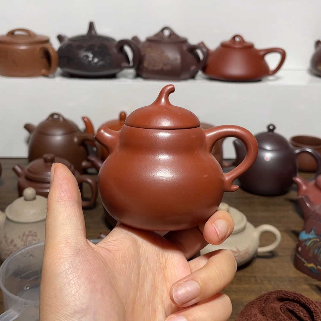 茶壶紫砂宜兴紫砂壶半手工28