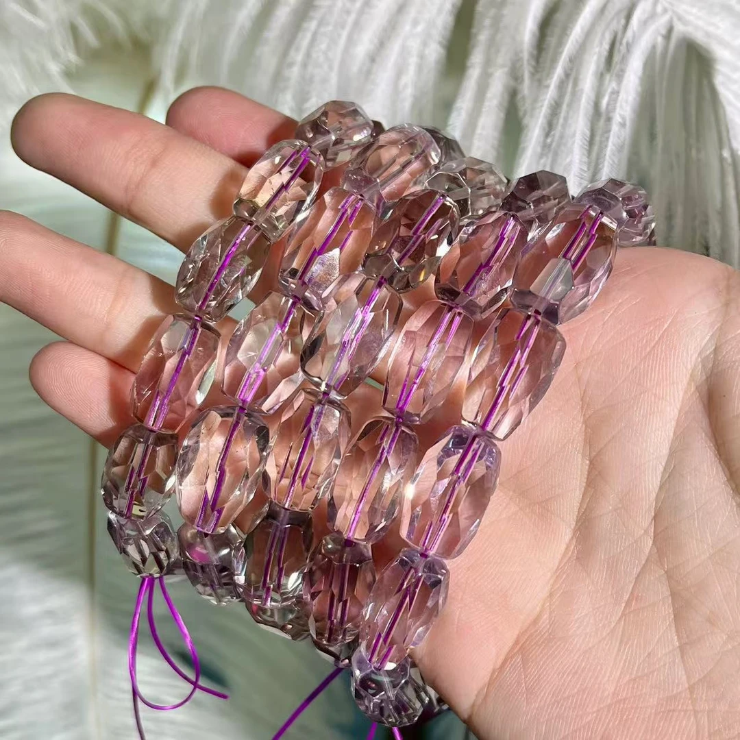 【遇见轻奢珠宝】-993-天然水晶紫水晶单圈手链多样性发1