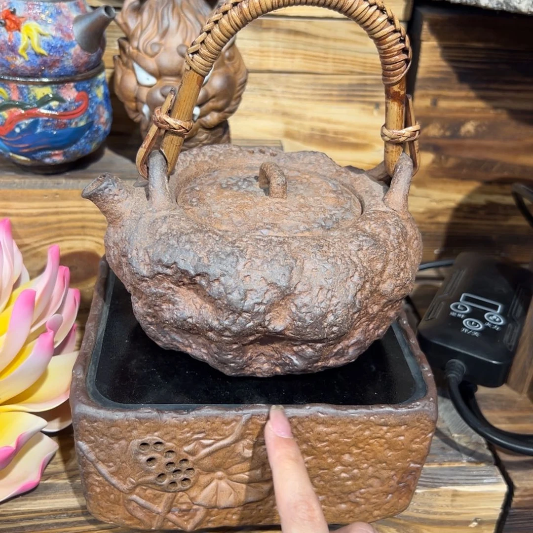 裸烧老岩泥原矿茶具
