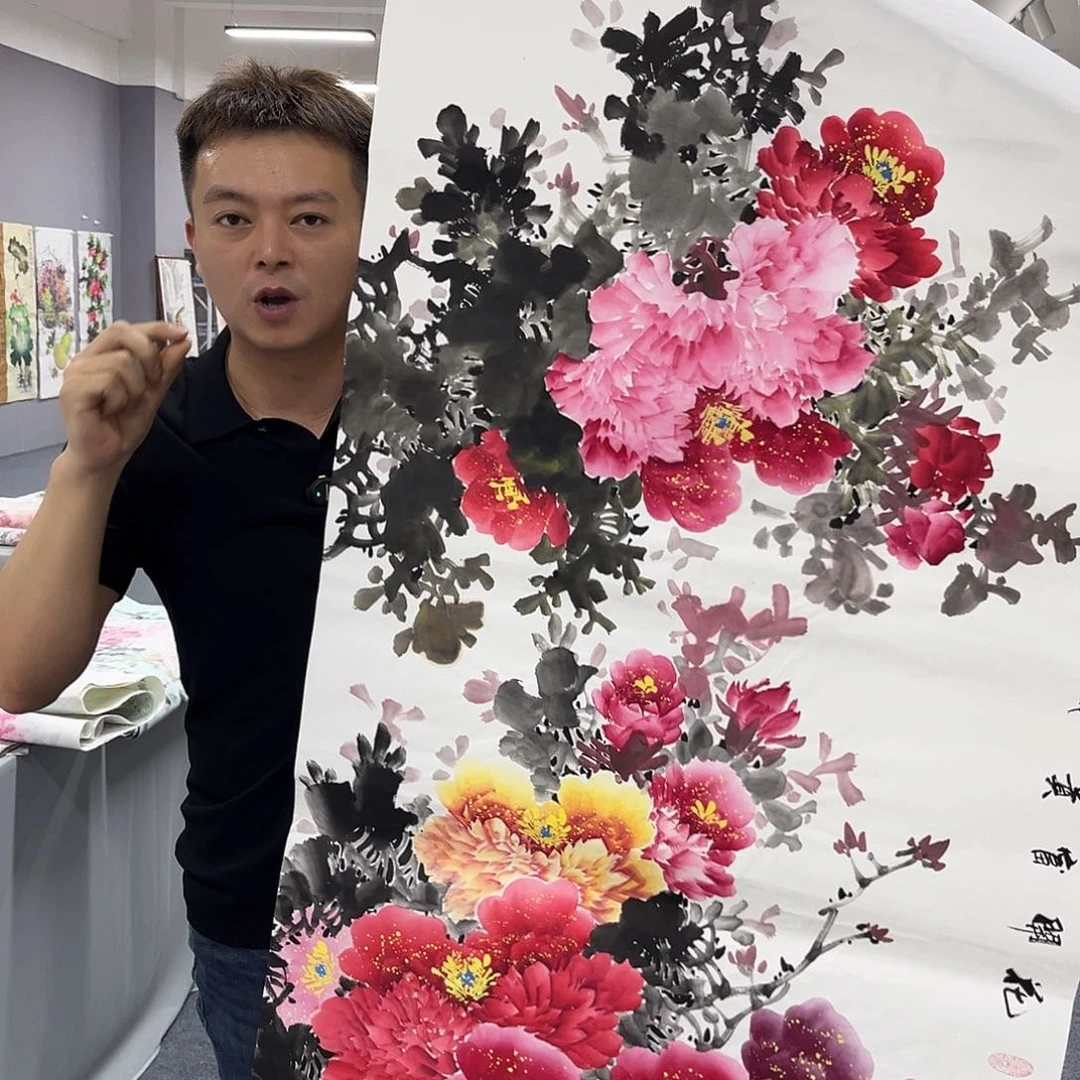 国画国画老师手绘作品