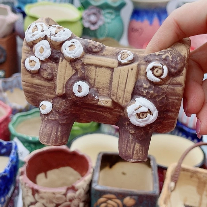 多肉录制陶瓷花盆