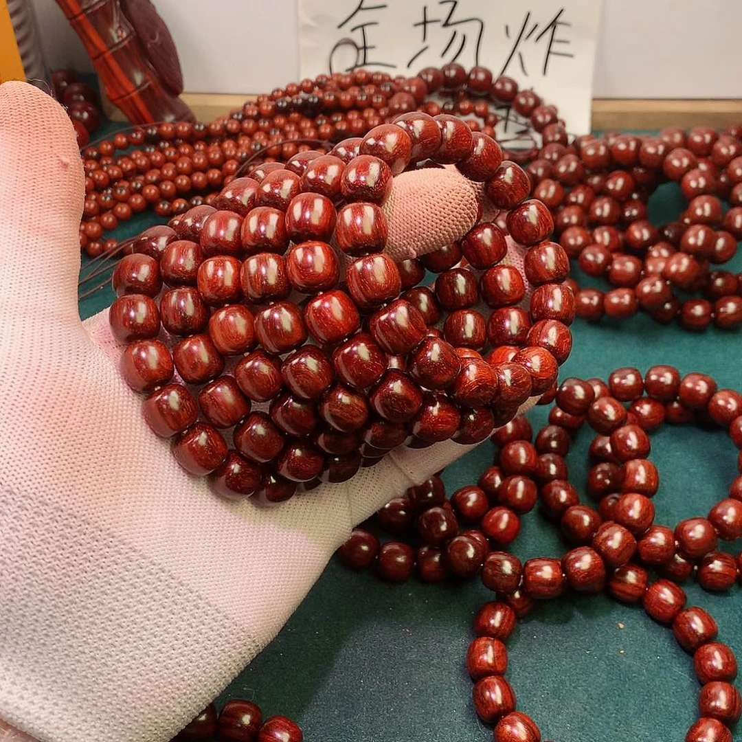 檀香紫檀（小叶紫檀）手串/手链12老型琴料原汁原味无胶无蜡