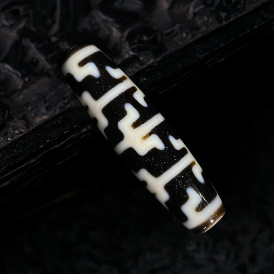 聚缘手工无限无界精品优质天然老玛瑙真品台湾一代西藏藏天珠吊坠