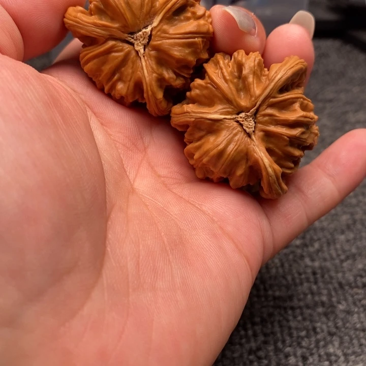 财***象文玩核桃吊坠白狮子