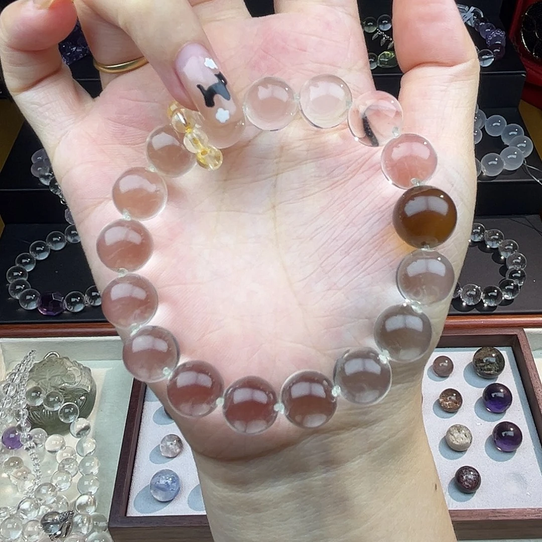 未镶嵌手链水晶12➕13白➕黄
