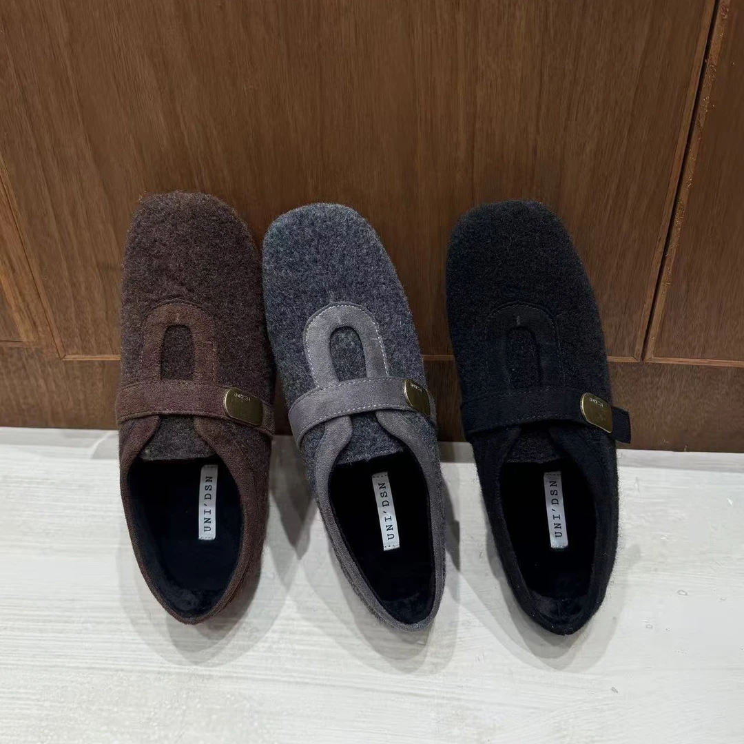 2025秋冬新款内增高保暖加绒单鞋时尚百搭韩版灰色玛丽珍毛毛鞋