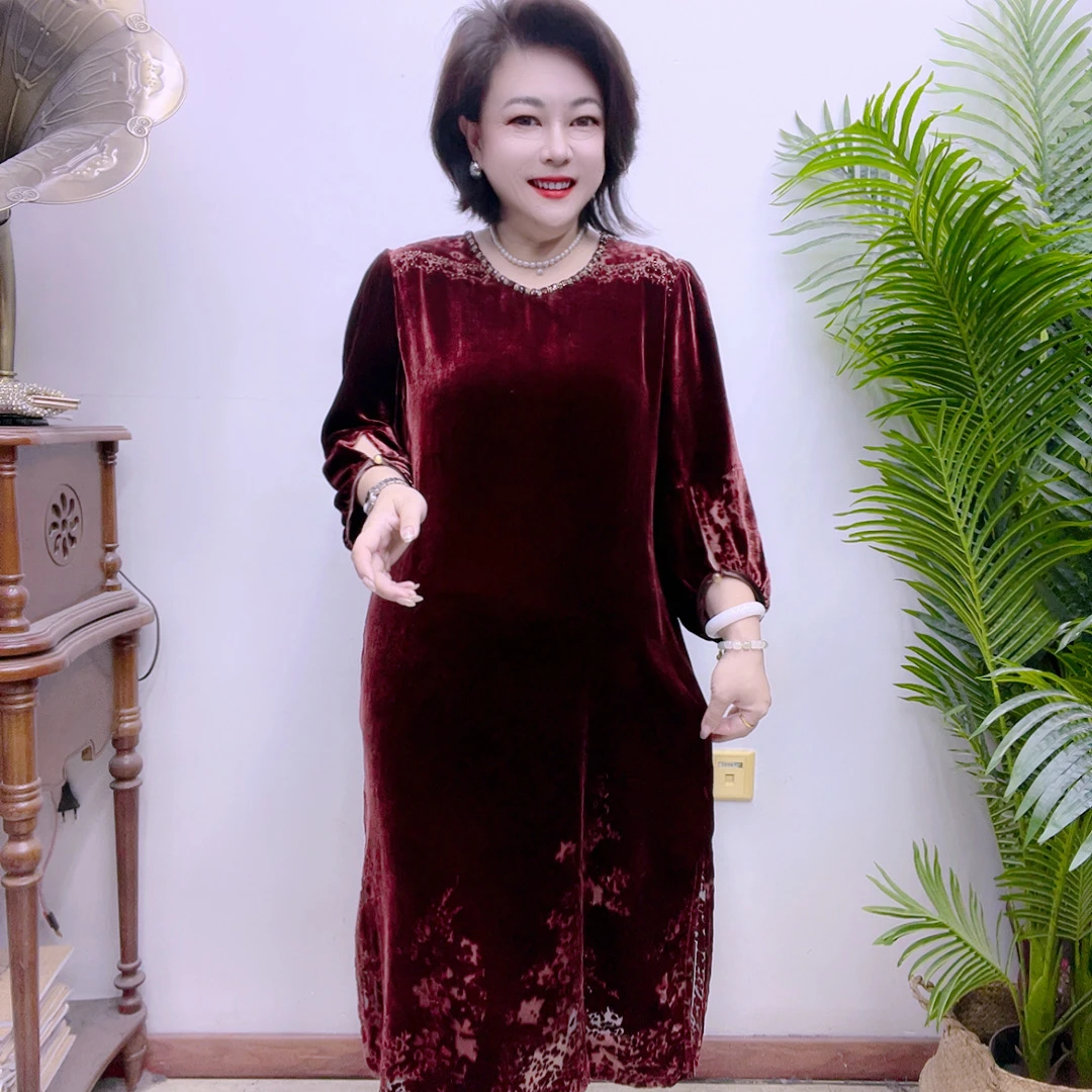 高端桑蚕丝连衣裙43A2232