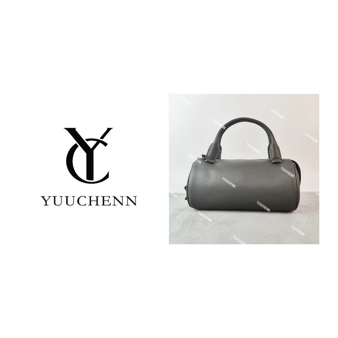 YUUCHENN【笔筒包】进口羊皮25cm原创设计高定真皮包 HH6477