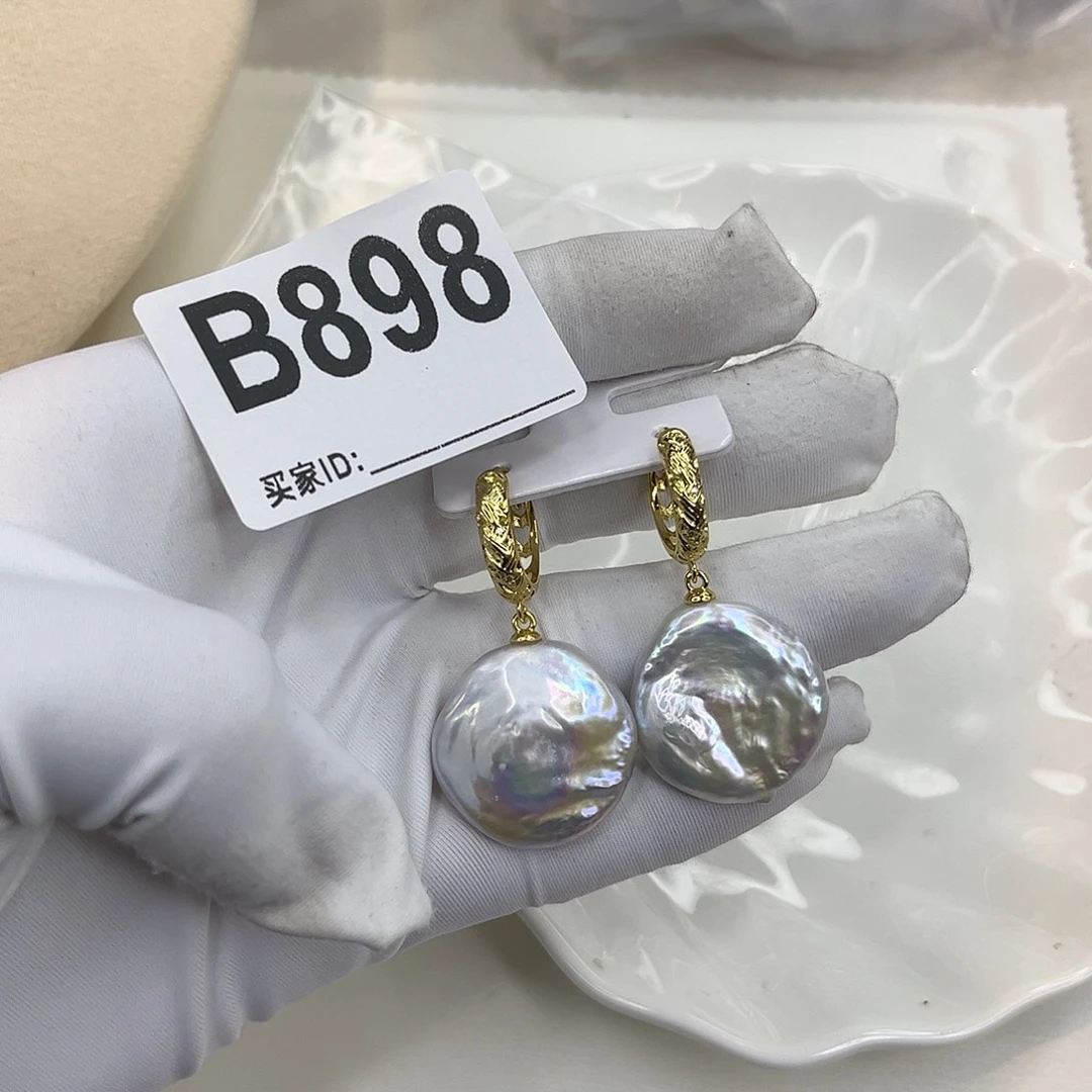 耳饰合金淡水珍珠