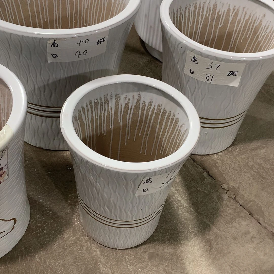 陶瓷8**后陶瓷花盆微瑕