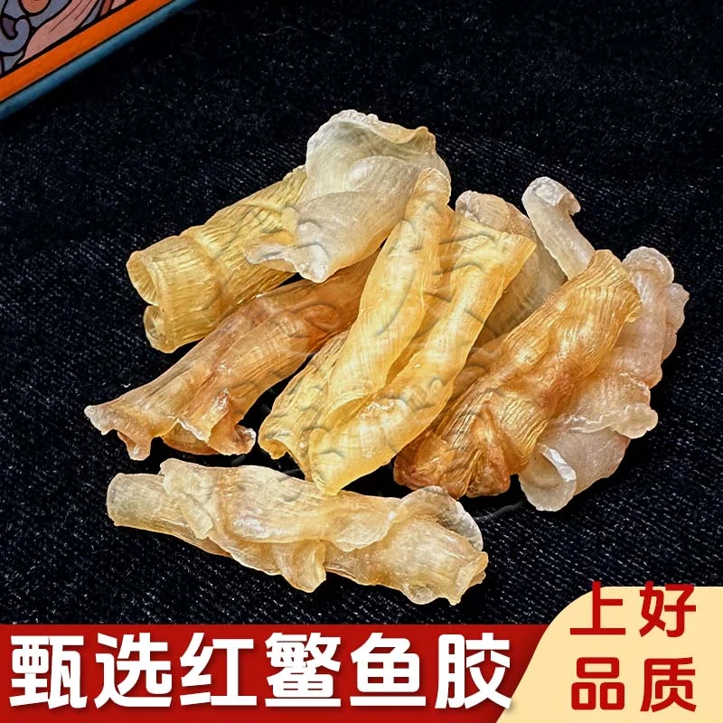 【德发甄选】100-120头红鳘胶甄选炖汤干花胶营养红鱼肚女士滋补