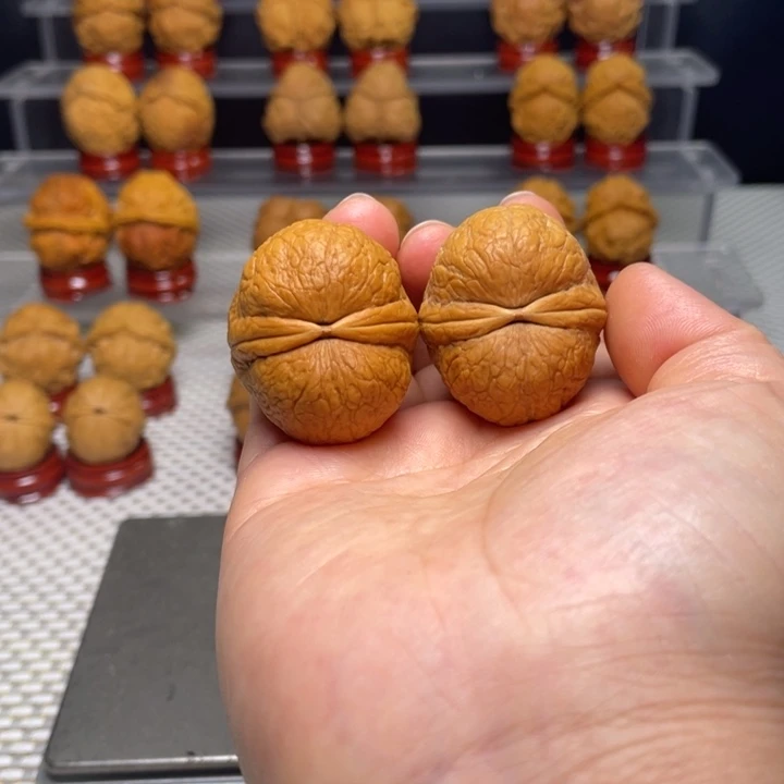 文玩核桃把件25仙鹤顶